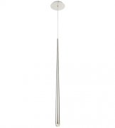 【Modern Forms】アメリカ・デザイン照明 ペンダントライト「Cascade」　LED   ポリッシュニッケル 1灯（Φ38×H939mm）