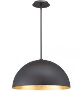【Modern Forms】アメリカ・デザイン照明 ペンダントライト「Yolo」LED　ブラック・ゴールドリーフ（W498×D457×H215mm）