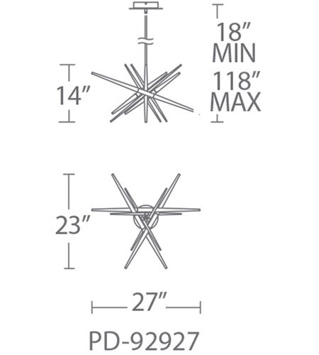 Modern Formsۥꥫǥ ڥȥ饤ȡStormyLED ݥåɥ˥åW671D582H354mm