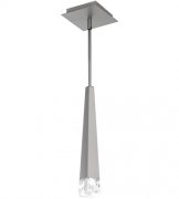 【Modern Forms】アメリカ・デザイン照明 ペンダントライト「Harper」LED ブラッシュドニッケル（W50×D50×H355mm）