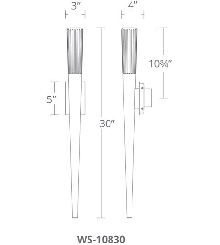 Modern Formsۥꥫǥ 饤ȡScepterסLED  ɥ֥饹W76D101H762mm