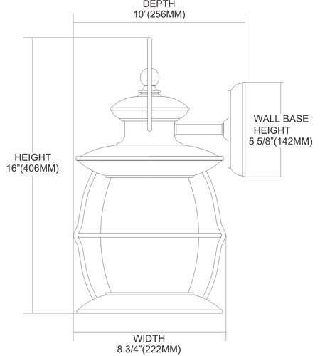 ELKۥꥫȥɥ饤ȡVillage Lantern1L254W203H432mm