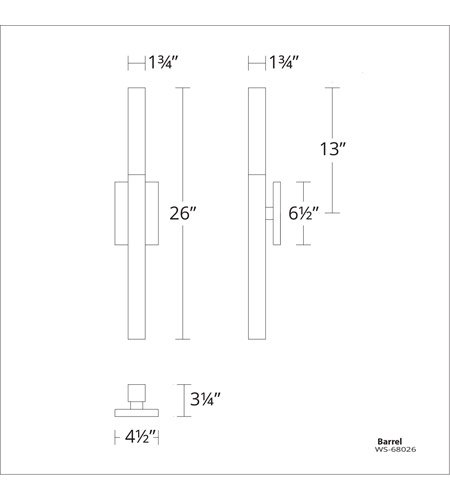 Modern Formsۥꥫǥ 饤ȡMinx LED  ɥ֥饹W114D82H660mm