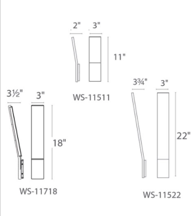 Modern Formsۥꥫǥ 饤ȡBlade LED  ֥åɥߥ˥W76D101H457mm