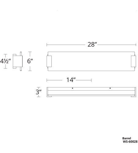 Modern Formsۥꥫǥ 饤ȡQuarry LED  ɥ֥饹W711D76H152mm