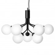 NuuraۡApiales 9 pendant, satin black - opal whiteץǥ 9ƥ֥å-ѡۥ磻 (595H390mm)