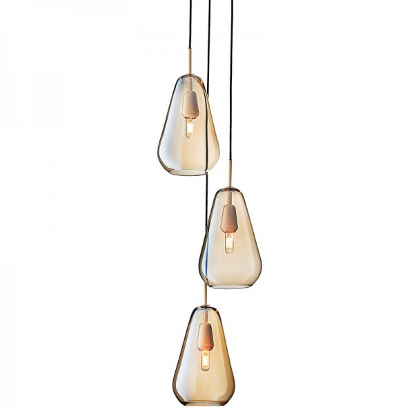 NuuraۡAnoli 3 pendant, goldץǥڥȥ饤 3(350H2500mm)