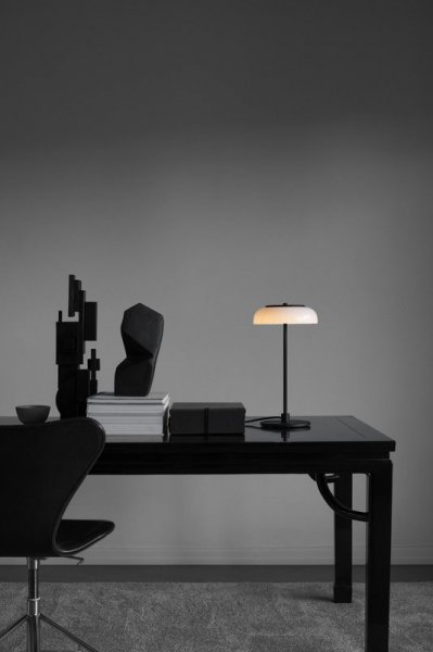 NuuraۡBlossi table lamp, satin black - opalץǥơ֥ ƥ֥å-ѡ (230H440mm)