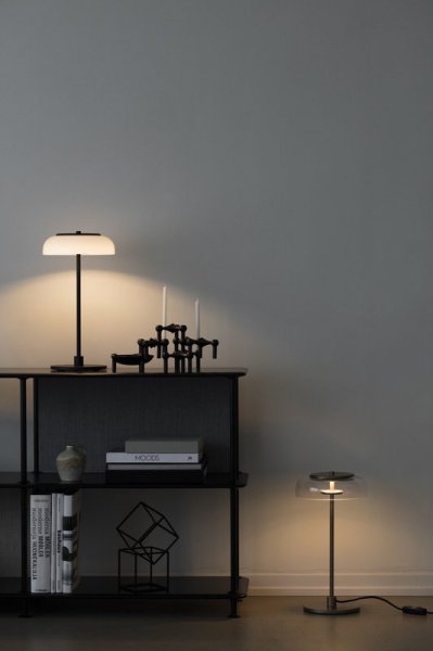 NuuraۡBlossi table lamp, satin black - opalץǥơ֥ ƥ֥å-ѡ (230H440mm)
