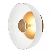 【Nuura】「Blossi wall／ceiling lamp, Nordic gold - opal」デザイン照明ウォール／シーリングライト ゴールド-オパール (Φ230×H90mm)