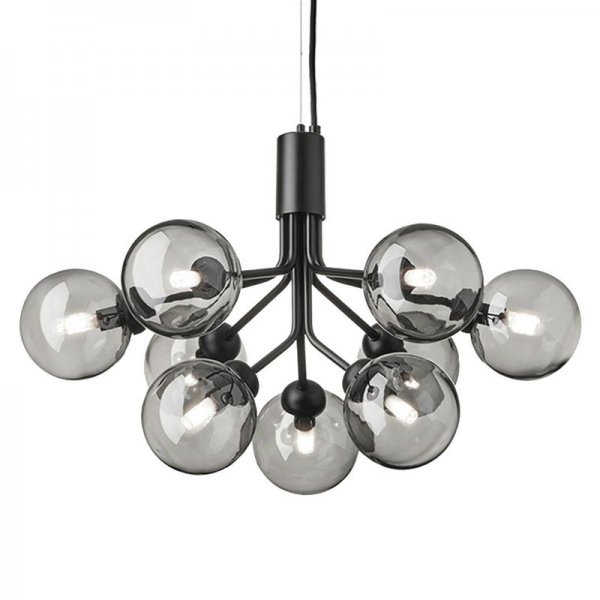 NuuraۡApiales 9 pendant, satin black - smoked blackץǥ 9ƥ֥å-⡼֥å (595H390mm)