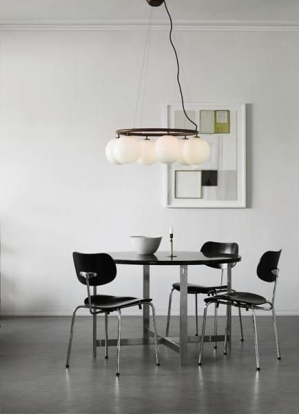 NuuraۡMiira 6 Circular pendant, dark bronze - opal whiteץǥڥȥ饤6 ֥-ѡ(800H200mm)