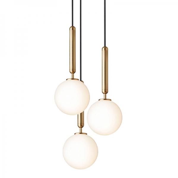 NuuraۡMiira 3 pendant, brass - opalץǥڥȥ饤 3֥饹-ѡ(330mm)