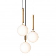 NuuraۡMiira 3 pendant, brass - opalץǥڥȥ饤 3֥饹-ѡ(330mm)