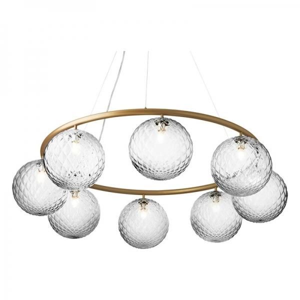 NuuraۡMiira 8 Circular pendant, brass - clearץǥڥȥ饤8 ֥饹-ꥢ(1000H200mm)