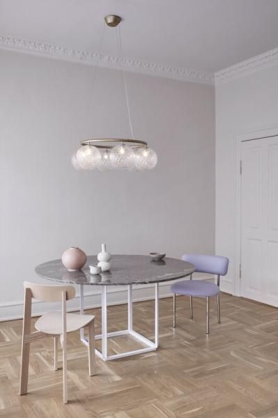 NuuraۡMiira 6 Circular pendant, brass - clearץǥڥȥ饤6 ֥饹-ꥢ(800H200mm)