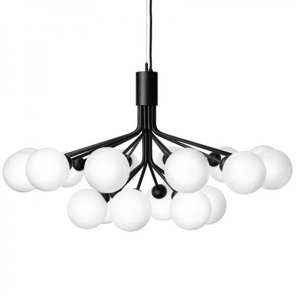 NuuraۡApiales 18 pendant, satin black - opal whiteץǥ 18ƥ֥å-ѡۥ磻 (890H480mm)