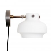 【&Tradition】デンマーク・北欧デザイン照明「Copenhagen SC54 wall lamp」ウォールランプ ブロンズブラス-オパール(W160×H125mm)