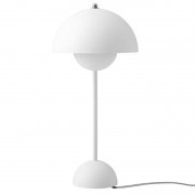 【&Tradition】デンマーク・北欧デザイン照明「Flowerpot VP3 table lamp」テーブルランプ マットホワイト(Φ230×H500mm)