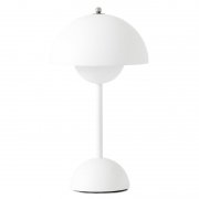 【&Tradition】デンマーク・北欧デザイン照明「Flowerpot VP9 portable table lamp」テーブルランプ マットホワイト(Φ160×H295mm)