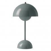 【&Tradition】デンマーク・北欧デザイン照明「Flowerpot VP9 portable table lamp」テーブルランプ ストーンブルー(Φ160×H295mm)