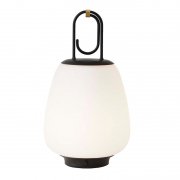 【&Tradition】デンマーク・北欧デザイン照明「Lucca SC51 table lamp」コードレステーブルランプ オパール-ブラック(Φ160×H280mm)