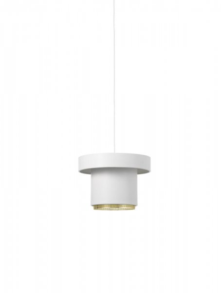 ArtekۡA201 pendant, white - brassץǥڥȥ饤 ۥ磻-֥饹(295H210mm)