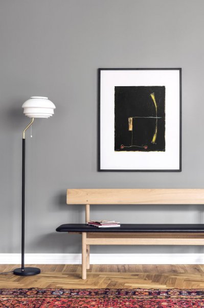 ArtekۡAalto floor lamp A811, polished brassץǥե ݥåɥ֥饹(450H1600mm)