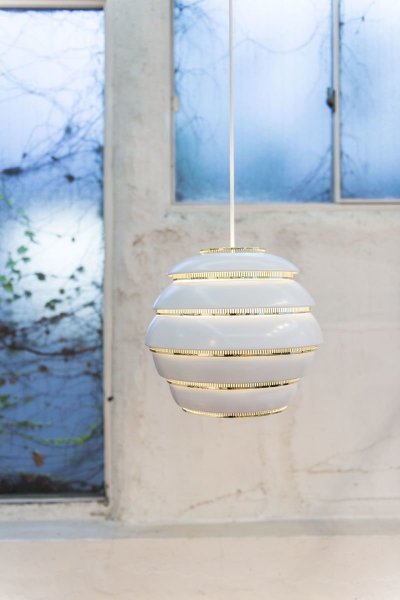 ArtekۡAalto pendant A331 Beehive, white - brassץǥڥȥ饤 ۥ磻-֥饹(330H300mm)