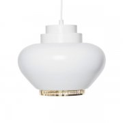 ArtekۡAalto pendant lamp A333, white - brassץǥڥȥ饤 ۥ磻-֥饹(255H200mm)