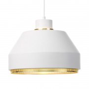 ArtekۡAMA 500 pendant, white - brassץǥڥȥ饤 ۥ磻-֥饹(315H235mm)