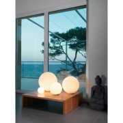 【Artemide】「Dioscuri 14 table lamp」デザイン照明テーブルランプ ホワイト (Φ140×H136mm)