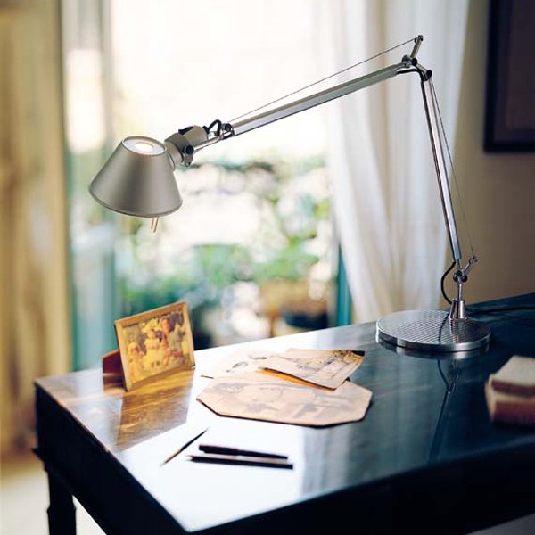 ArtemideۡTolomeo Micro table lamp, blackץǥơ֥ ֥å (170D450-690H370-730mm)