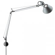 【Artemide】「Tolomeo Mini Parete wall lamp, aluminium」デザイン照明ウォールランプ アルミニウム(D710-1060×H570-1110mm)