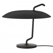 【Astep】「Model 537 table lamp, black - black marble」デザイン照明テーブルランプ ブラック-ブラックマーブル(Φ400×H360mm)