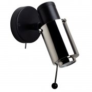 DCW editionsۡBiny Spot wall lamp with stick and switch, black-nickelץǥ  ֥å-˥å (65mm)
