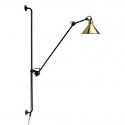 DCW editionsۡLampe Gras 214 wall lamp, conic shade, black - brassץǥ-֥饹 (210H1280mm)