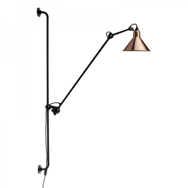 DCW editionsۡLampe Gras 214 wall lamp, conic shade, black - copperץǥ-Ƽ (210H1280mm)