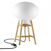 FDB MoblerۡU4 Hiti table lamp, oak - opal glassץǥơ֥ (258H396mm)