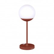 【Fermob】「Mooon! table lamp, red ochre」デザイン照明テーブルランプ レッドオークル(Φ150×H410mm)