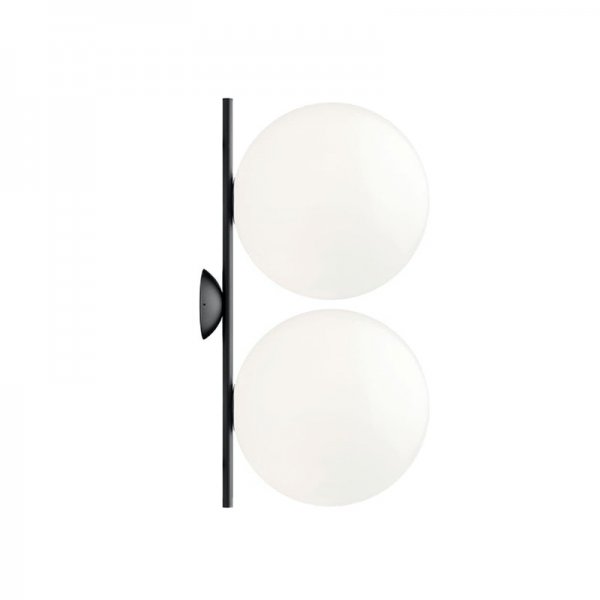 FlosۡIC CW2 Double wallceiling lamp, blackץǥ롿󥰥2 ֥åʦ300W345H620mm