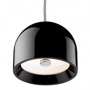 【Flos】「Wan S pendant, black」デザイン照明ペンダントライト ブラック(Φ115×H89mm)