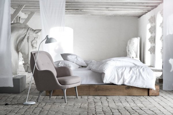 Fritz HansenۡKaiser Idell 6556-F floor lamp, whiteץǥե ۥ磻(225H1250mm)