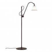 【GUBI】デンマーク・北欧デザイン照明「Bestlite BL3 floor lamp, S」フロアランプ ブラックブラス-ボーンチャイナ(H1130-1520mm)