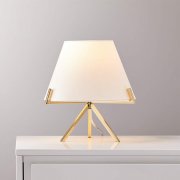 アメリカ・デザイン照明シェードテーブルライト「ORNADO」1灯SMALL・ゴールド（W280×H300mm）