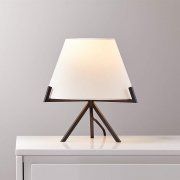 アメリカ・デザイン照明シェードテーブルライト「ORNADO」1灯SMALL・ブラック（W280×H300mm）
