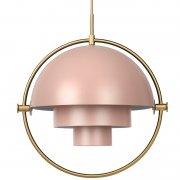 【GUBI】デンマーク・北欧デザイン照明「Multi-Lite pendant」ペンダントライト ブラス-ローズダスト（Φ360×H360mm)