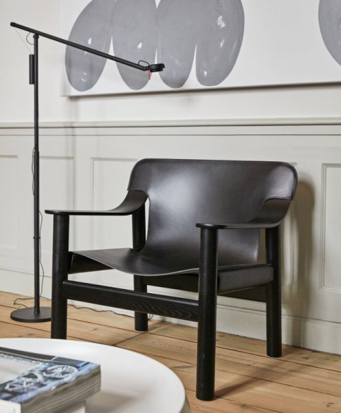 HAYۡFifty-Fifty floor lamp, blackץե ֥å(W250D900H1350mm)