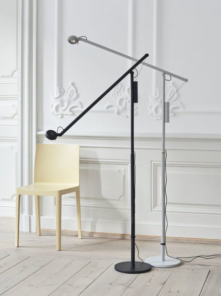 HAYۡFifty-Fifty floor lamp, blackץե ֥å(W250D900H1350mm)