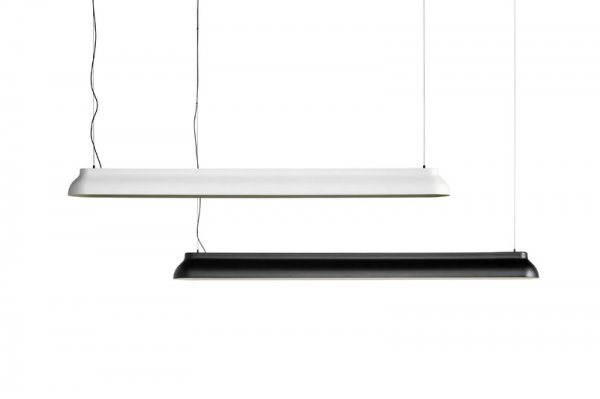 HAYۡPC Linear pendant, cream whiteץǥ ꡼ۥ磻ȡW140D1200H100mm)